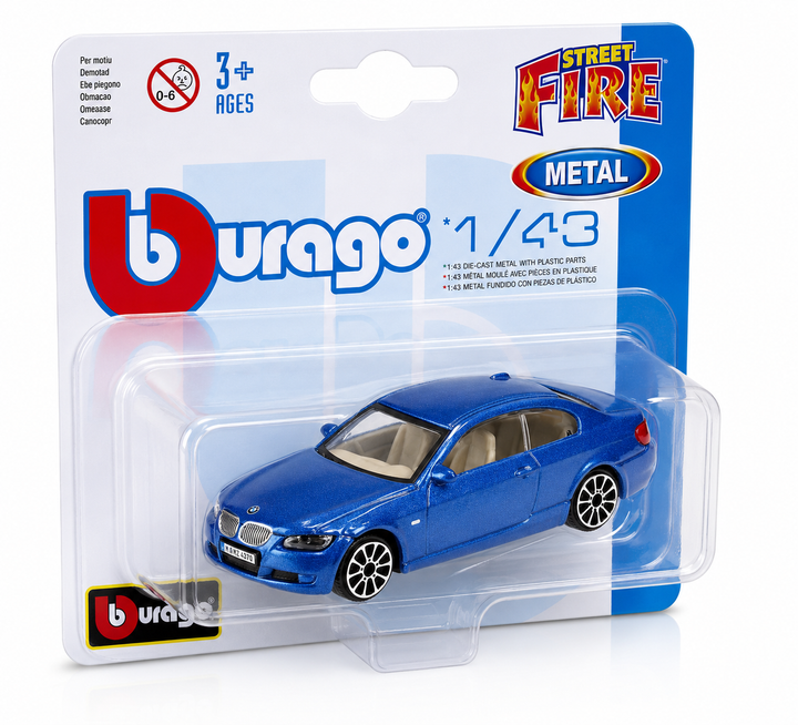 Carro Coleccionable Bburago A Escala 1/43 BMW 335I Azul