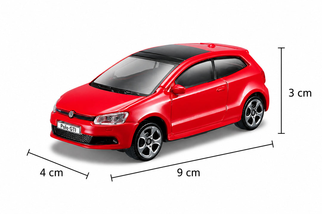 Carros Coleccionable 1:43 Volkwagen Polo Gti Mark 5 Rojo