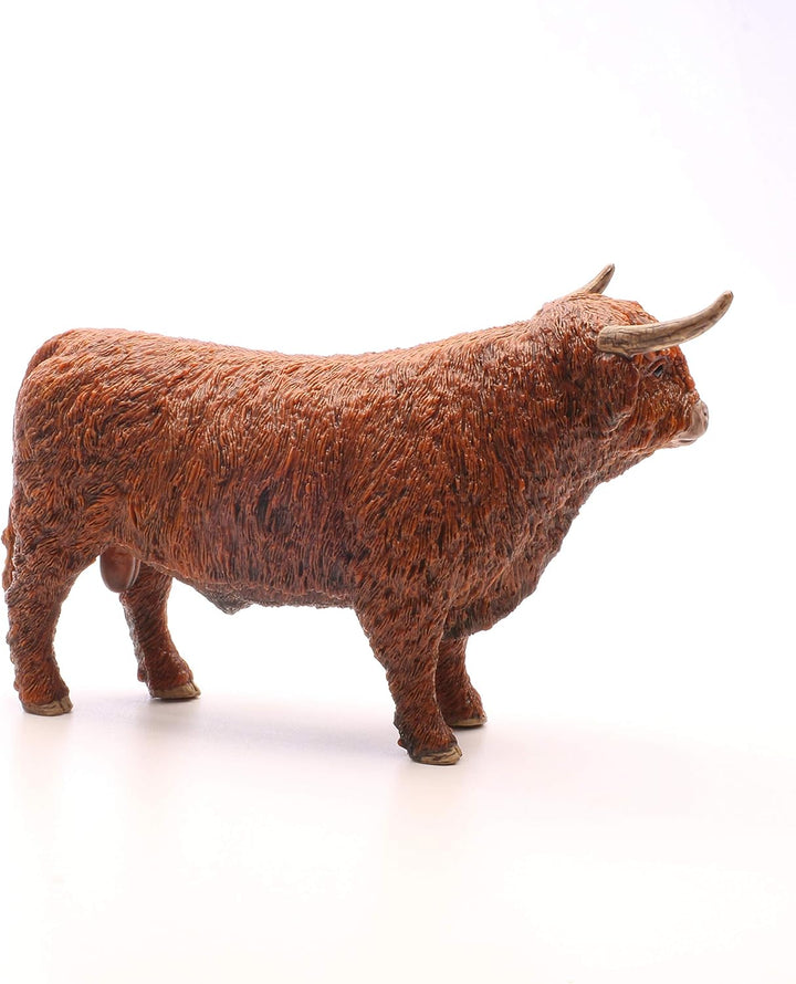 Figura Toro De Las Tierras Altas Pintada A Mano