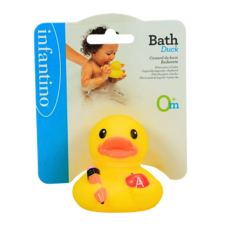 Juguete Patito De Baño Infantino Estudiante Para Bebés Niños