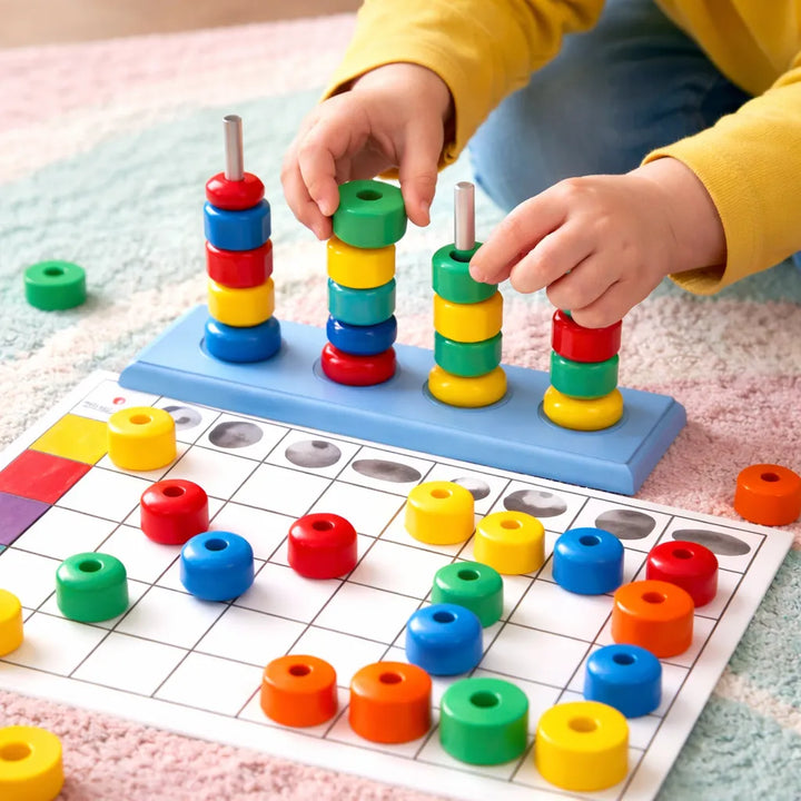 Juego Tablero De Actividades Madera Para Niños