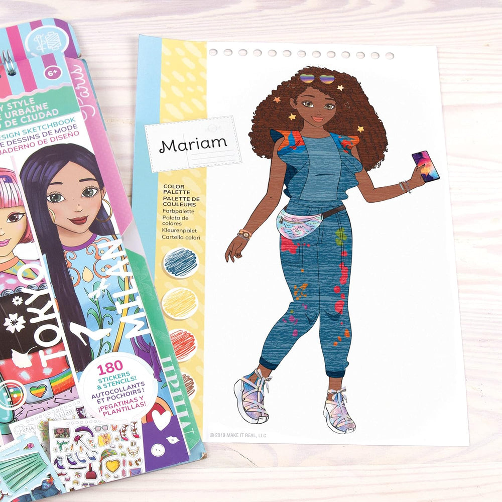 Juego Diseño De Moda Estilos Stickers Y Plantillas