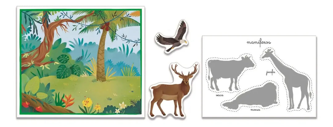 Juego Didáctico Habitad Los Animales Para Niños