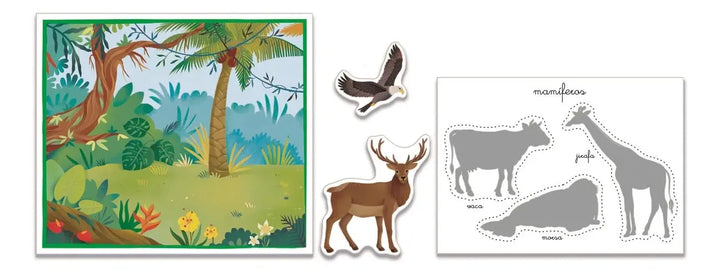 Juego Didáctico Habitad Los Animales Para Niños