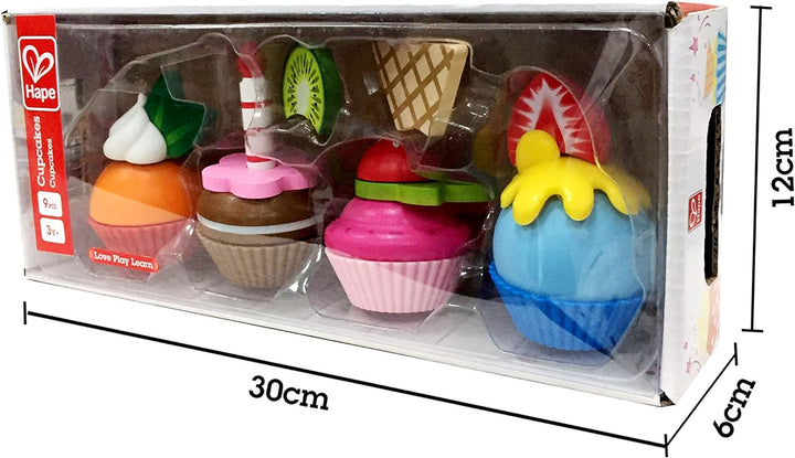 Set Didáctico De Cupcakes En madera Para Niños