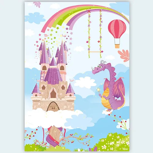 Set Un Mundo Mágico con stickers Niños