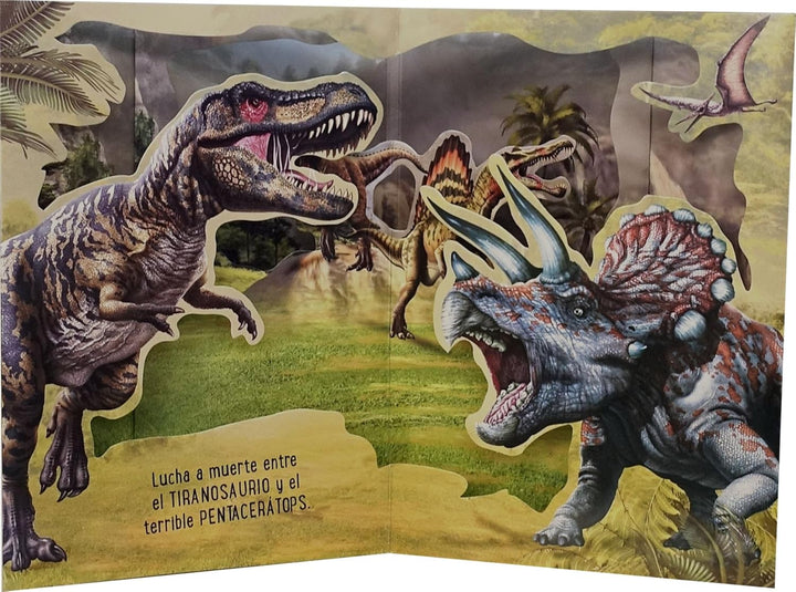 Libro Didáctico Pop Up Dinosaurios Para Niños