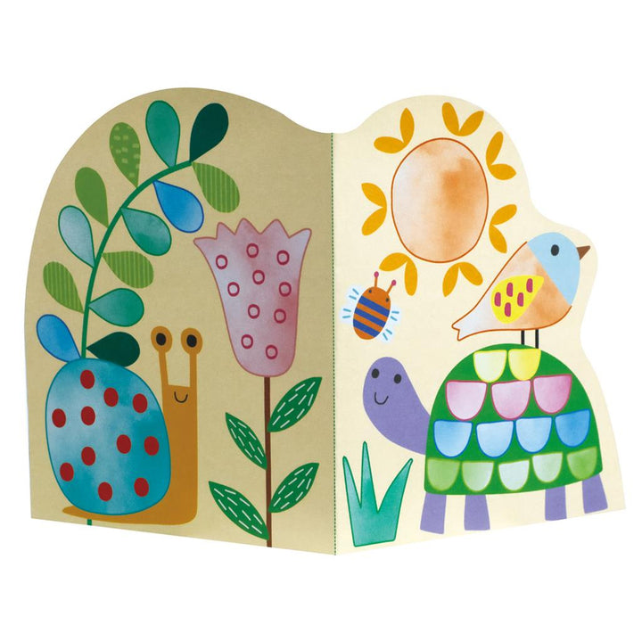 Set  Acuarela Y Origami Del Jardín Para Niños