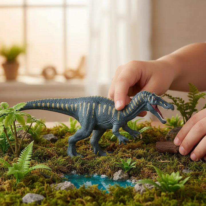 Figura Dinosaurios Baryonyx Pintado A Mano
