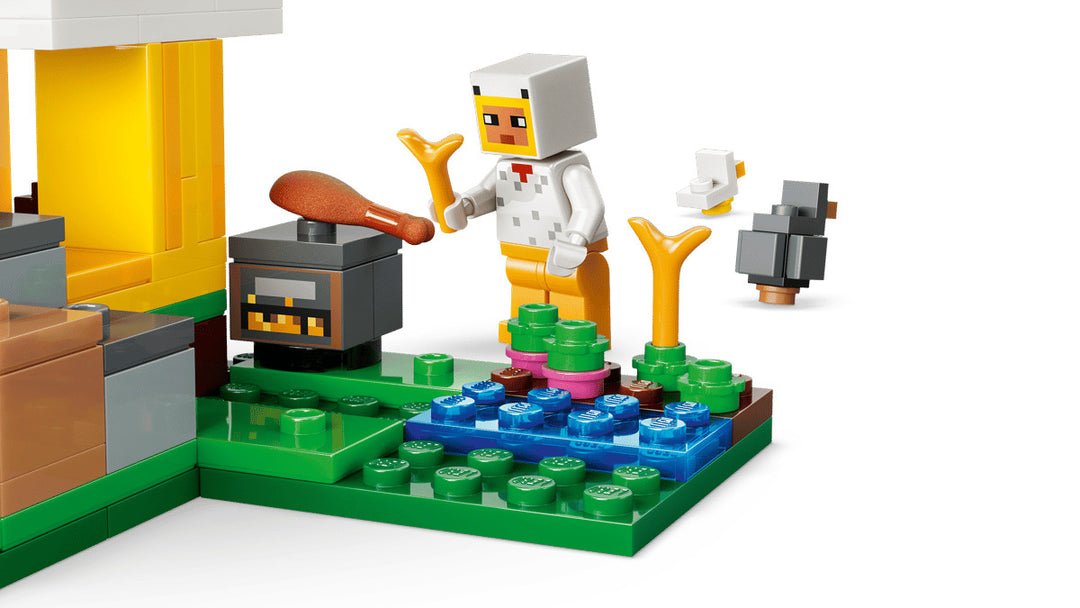 Juego Construcción Minecraft Granja De Gallinas Lego Original