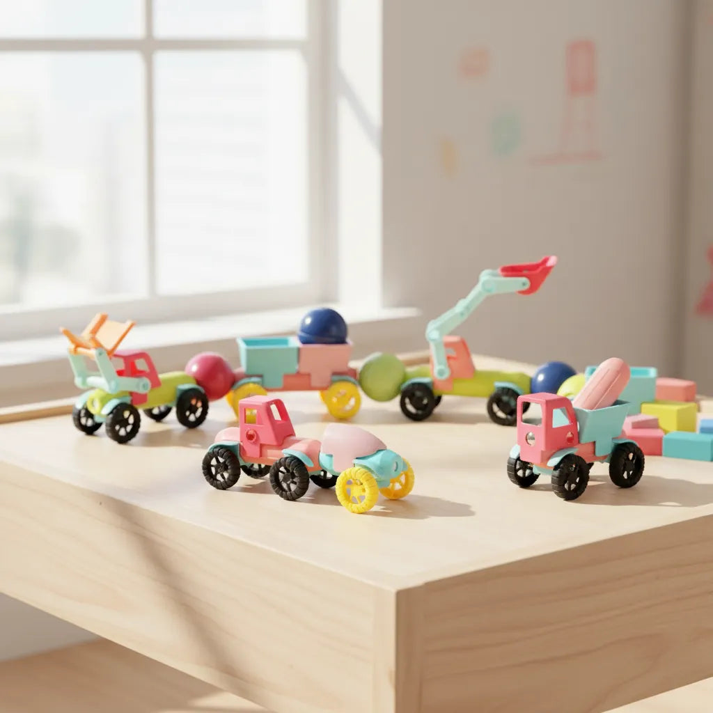 Juego de Construccion Carros Magneticos 52 Piezas