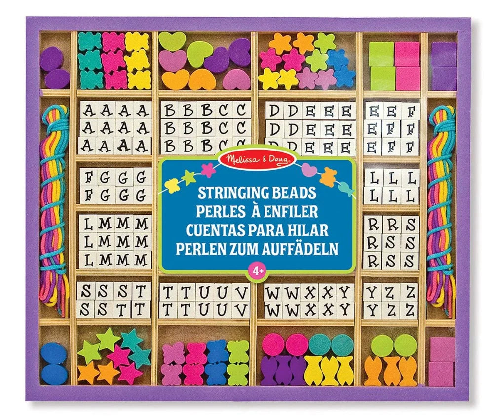 Set De Cuentas Para Ensartar Madera niños