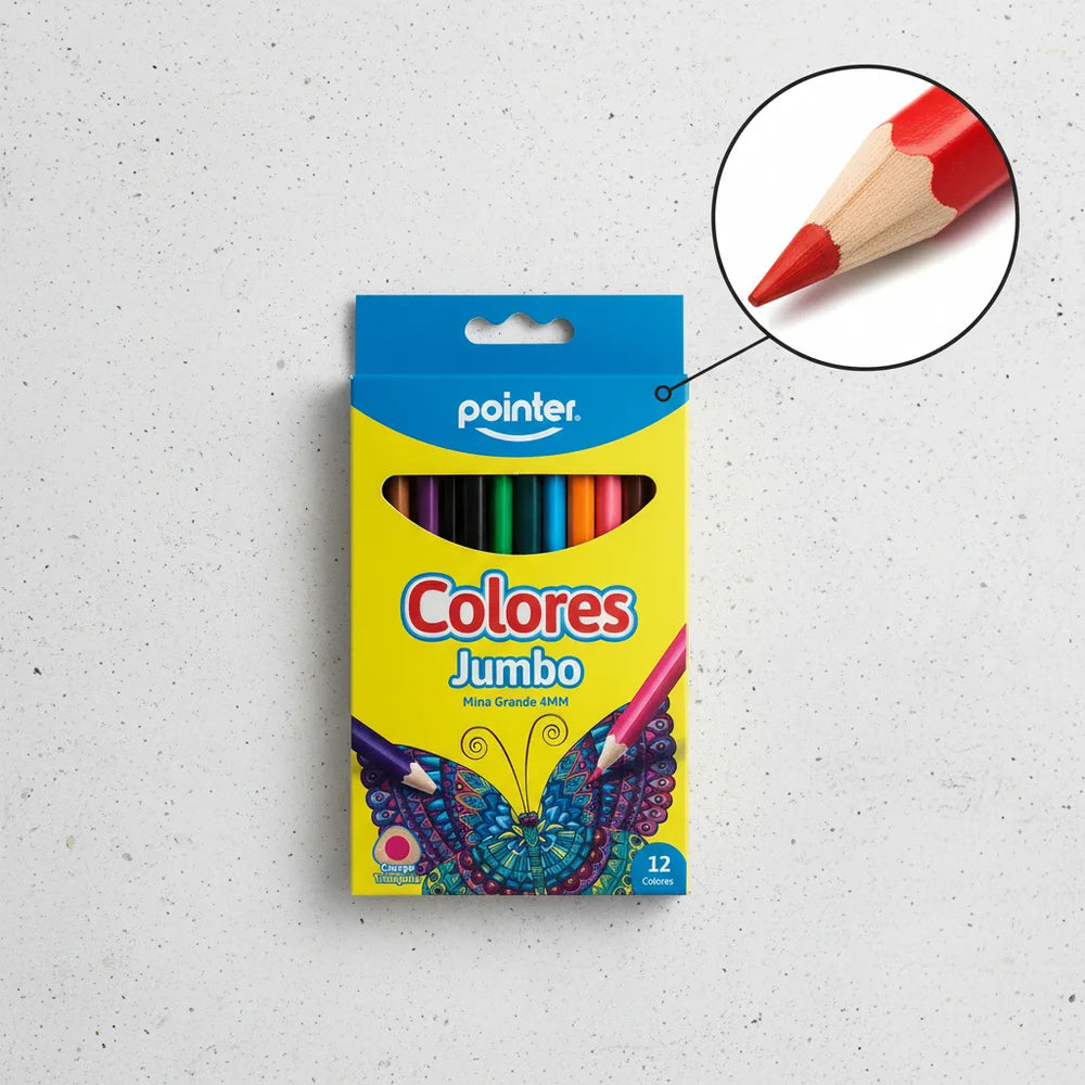 Caja De Colores Gruesos Jumbo