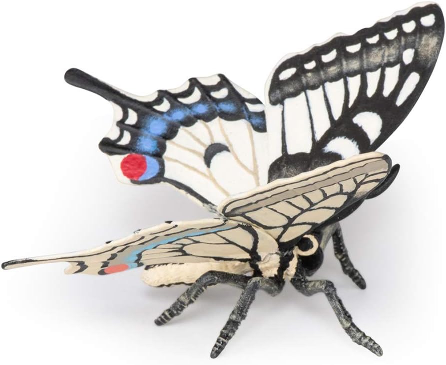 Figura Mariposa Rey Pintada A Mano Papo