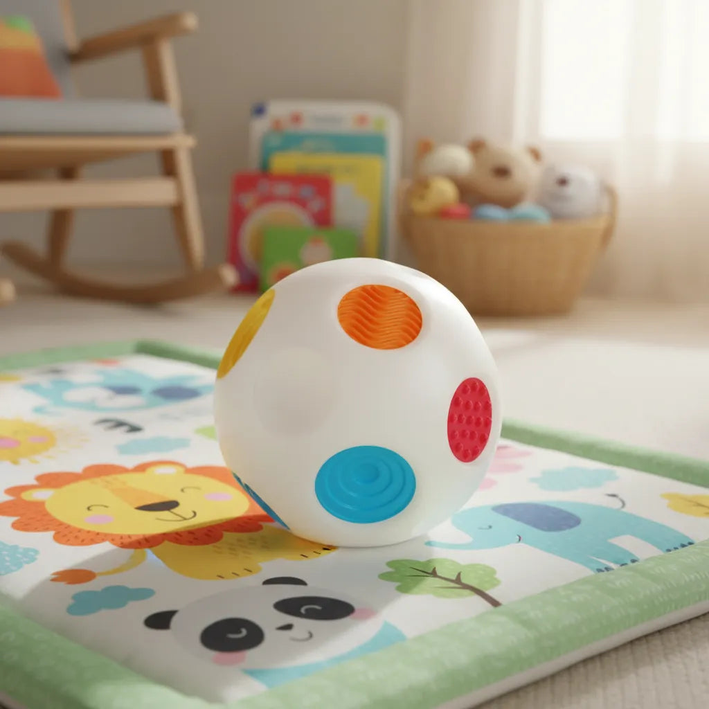 Pelota Bebés Sensorial Luces Sonidos Y Texturas