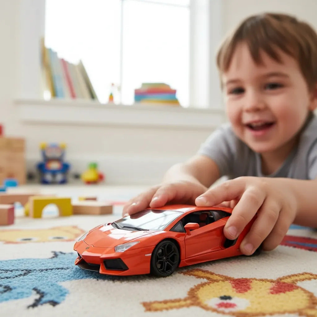 Carros A Escala 1:36 Lamborghini Aventador Coupe Naranja