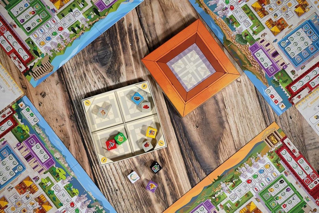 Juego De Mesa Estrategia 7 Wonders Dice Para Niños Familia