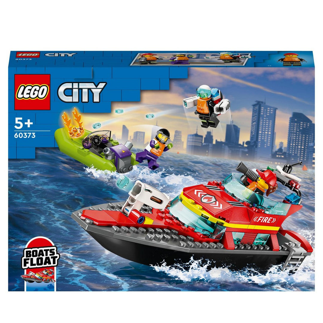 Juguete Lego Lancha De Rescate Contra Incendios 144 Piezas