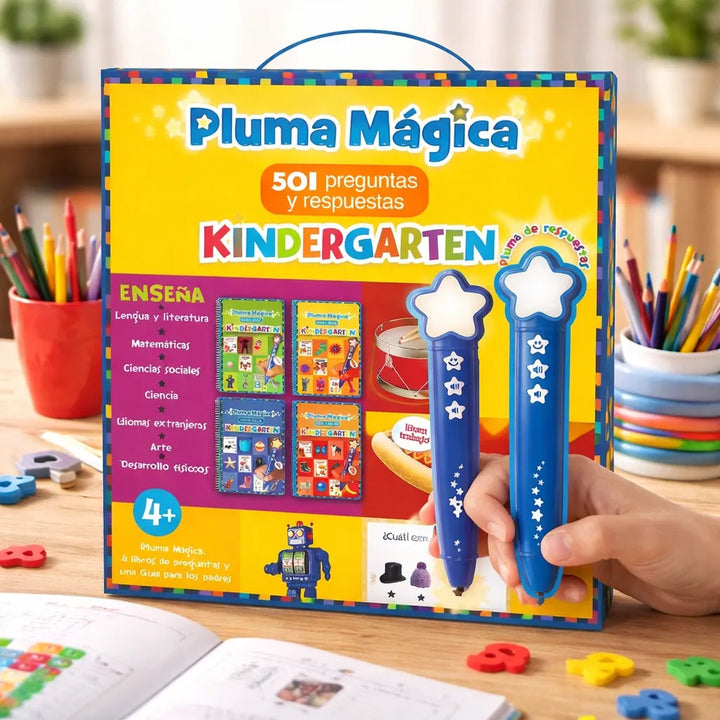 Libro Pluma Mágica Kindergarten Preguntas Y Respuestas Niños