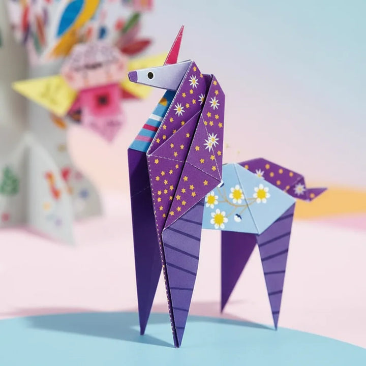 Set De Arte Y Manualidades Origami Unicornios Lv3