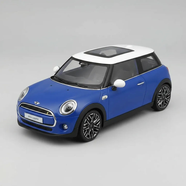 Carro Coleccionable A Escala 1/36 Mini Cooper Se Azul