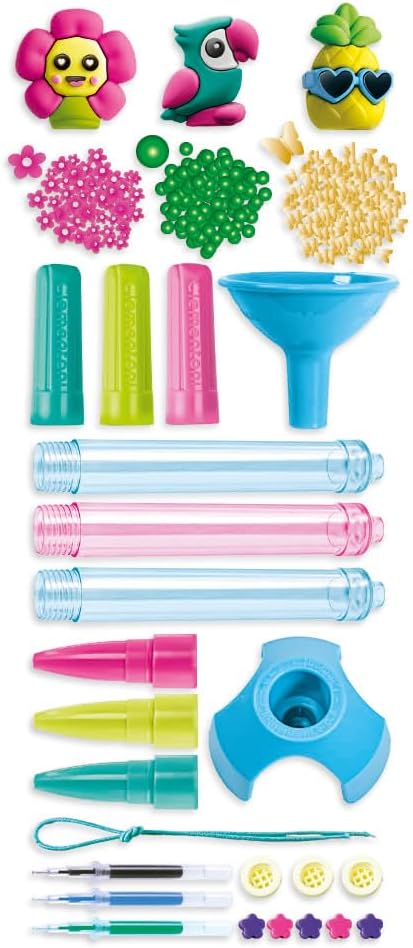 Juego Kit Crea Bolígrafos Diseño Tropical Para Niños Niñas