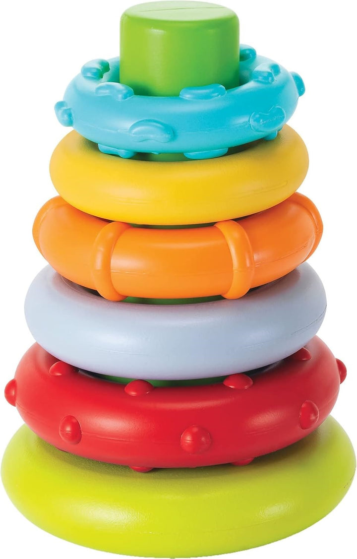 Juego Bebés Aros Apilables Encaje Y Texturas