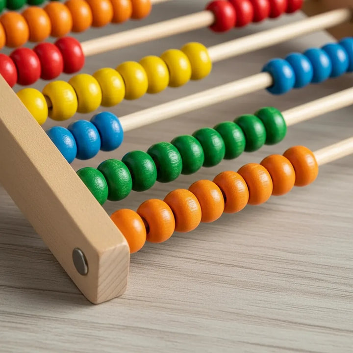 Juego De Mesa Ábaco Magnético En Madera 2 En 1 Para Niños