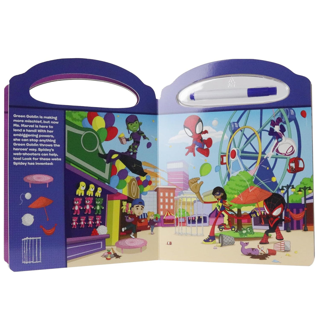 Libro Didáctico Ilustrado Escribe Y Borra Spidey Para Niños