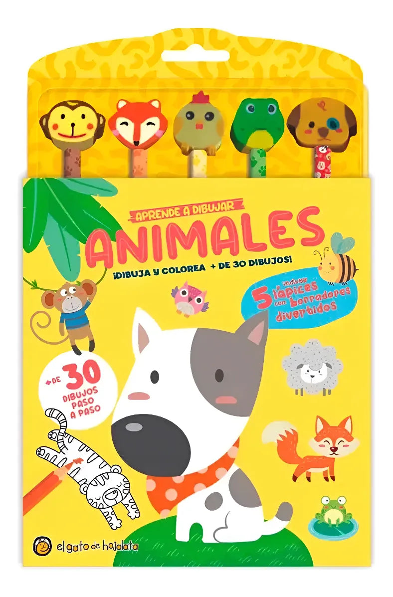 Libro Didáctico Aprende Dibujar Animales Niños