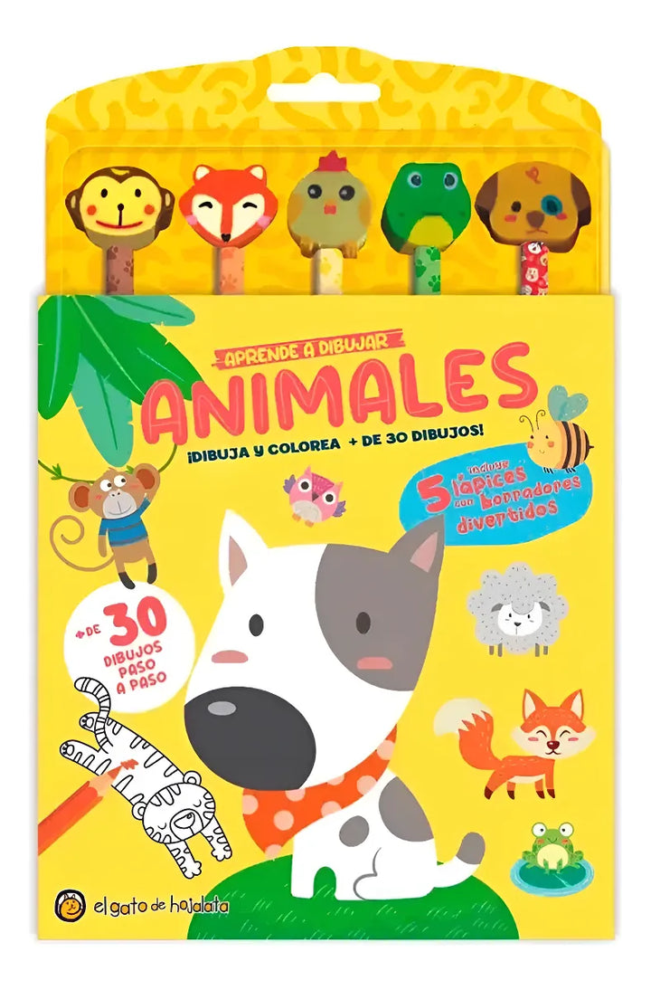 Libro Didáctico Aprende Dibujar Animales Niños