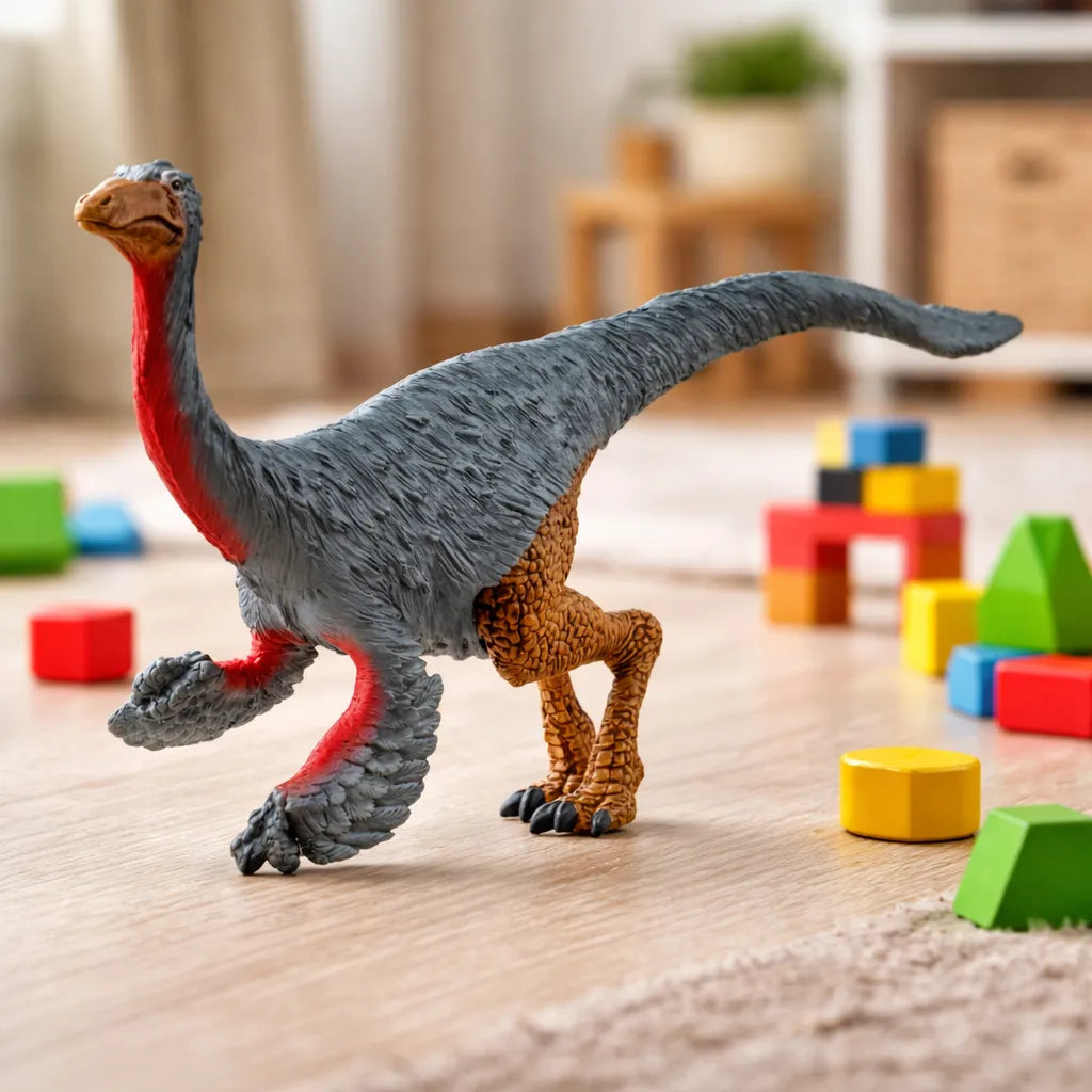 Figura Coleccionable Gallimimus Pintada A Mano Schleich