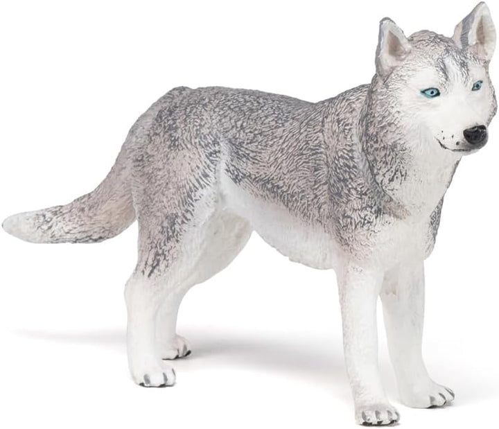 Figura Coleccionable Perro Husky Pintada A Mano papo