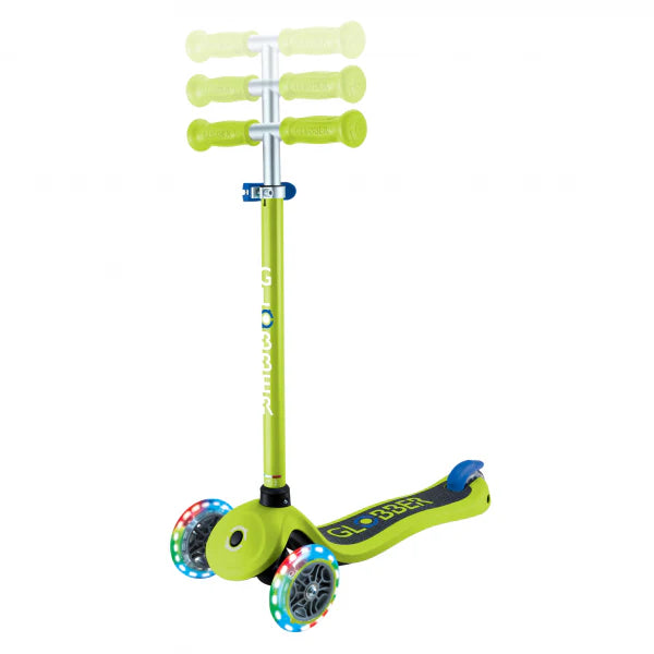Patineta Primo Lights verde Luces Led Para Niños