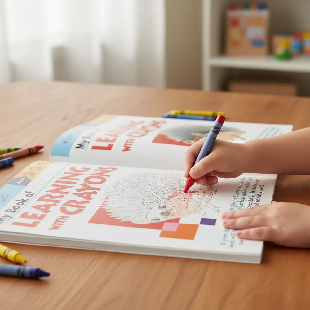 Libro Kumon My Book Of Learning With Crayons Para Niños