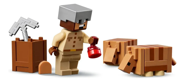 Lego Minecraft La Expedición Minera Del Armadillo 247 Piezas