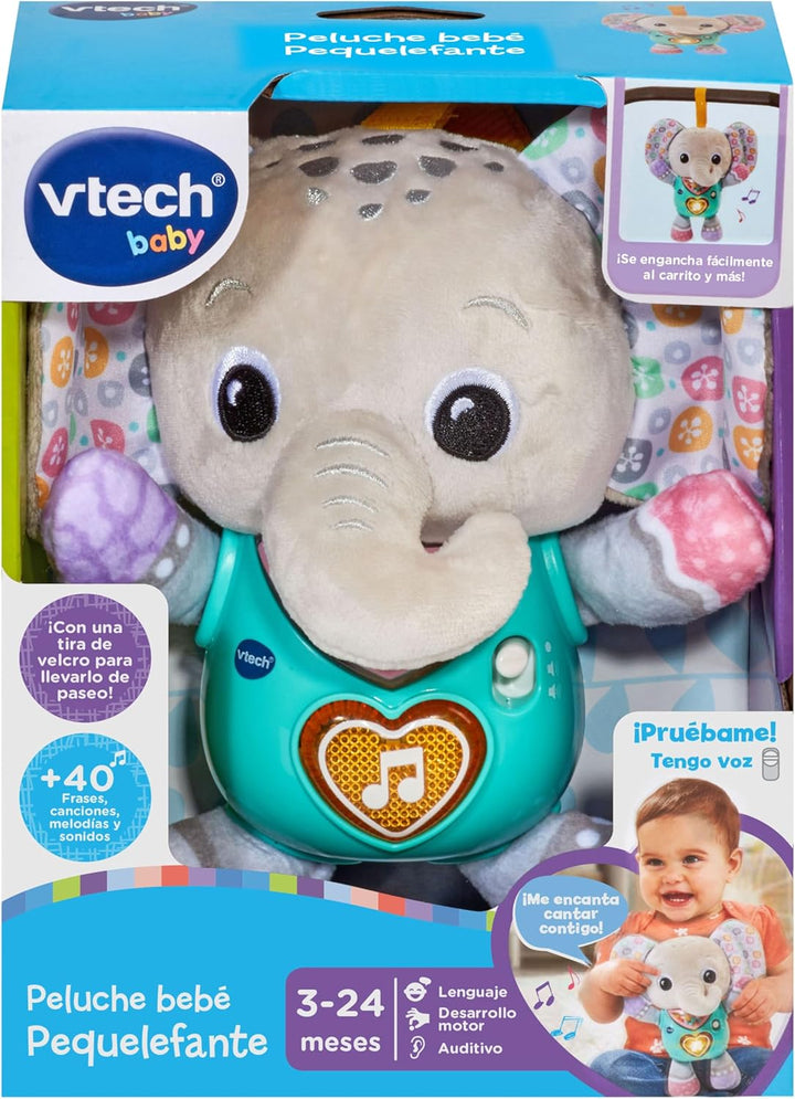 Juguete Bebé Peluche Elefante Luces Sonido