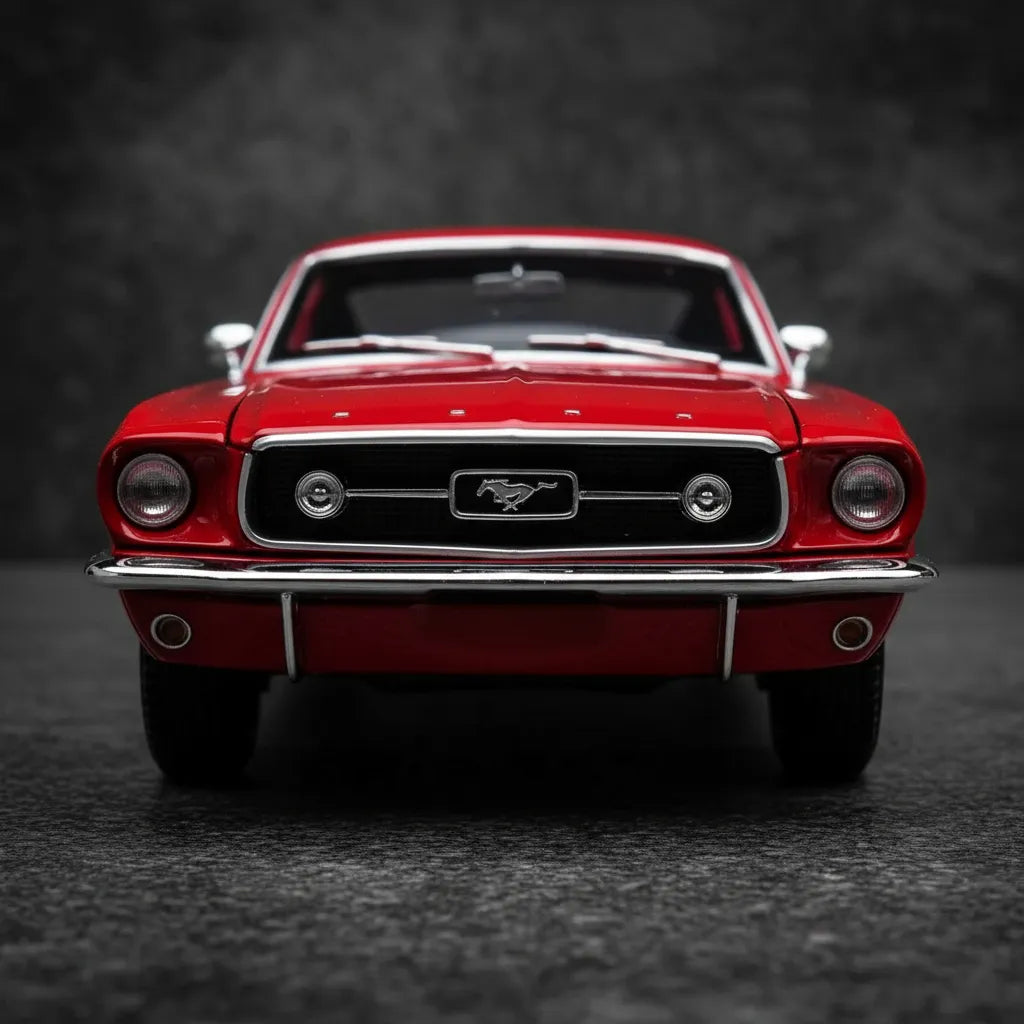 Carro Coleccionable Escala 1:24 Se 1967 Ford Mustang Gt Rojo