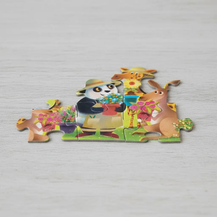 Rompecabezas Diseño Jardín 12 Piezas Para Niños