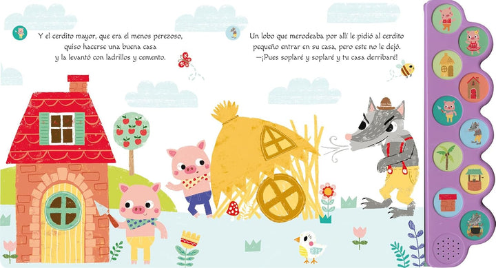 Libro De Sonidos Los Tres Cerditos Interactivo Para Niños