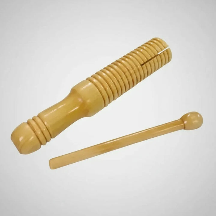 Guacharaca Pequeña En Madera Con Palo Raspador Para Niños