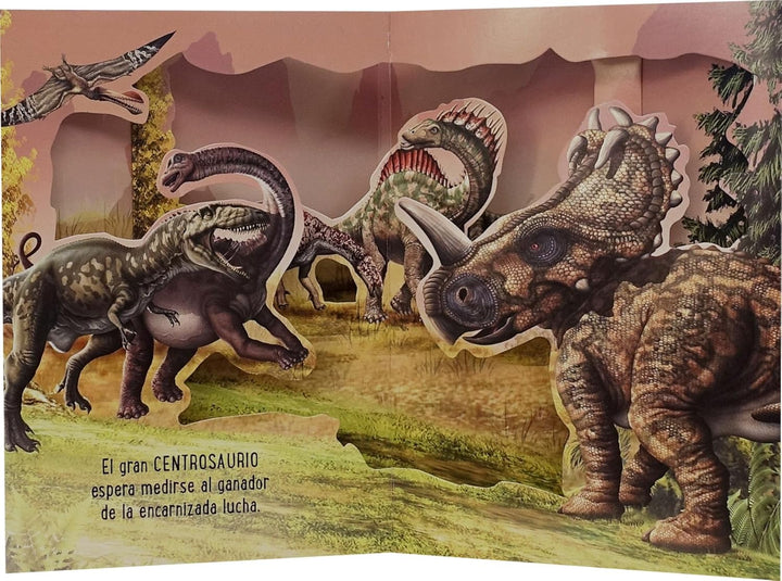 Libro Didáctico Pop Up Dinosaurios Para Niños