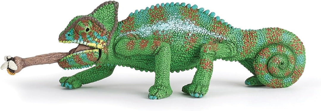 Figura Coleccionable Camaleón Pintado A Mano Papo Niños
