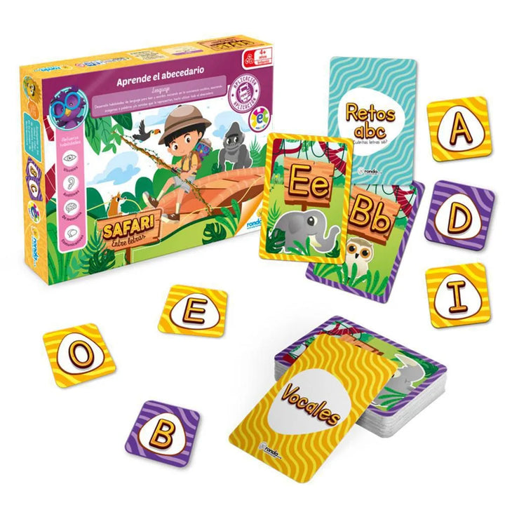 Juego De Mesa Didáctico Safari Abc Para Niños