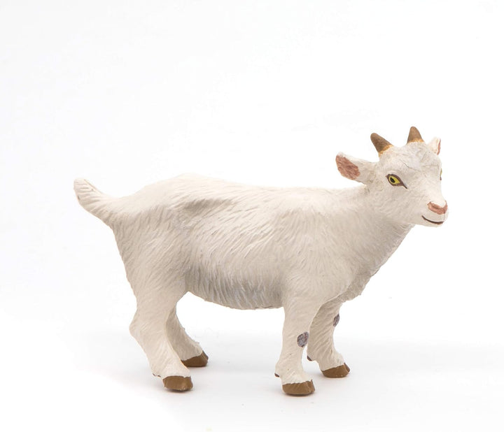 Figura Coleccionable Cabrito Blanco Pintado A Mano Papo