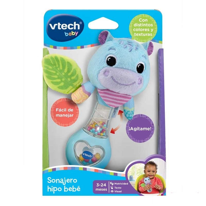 Juguete Sonajero Hipopótamo Para Bebés