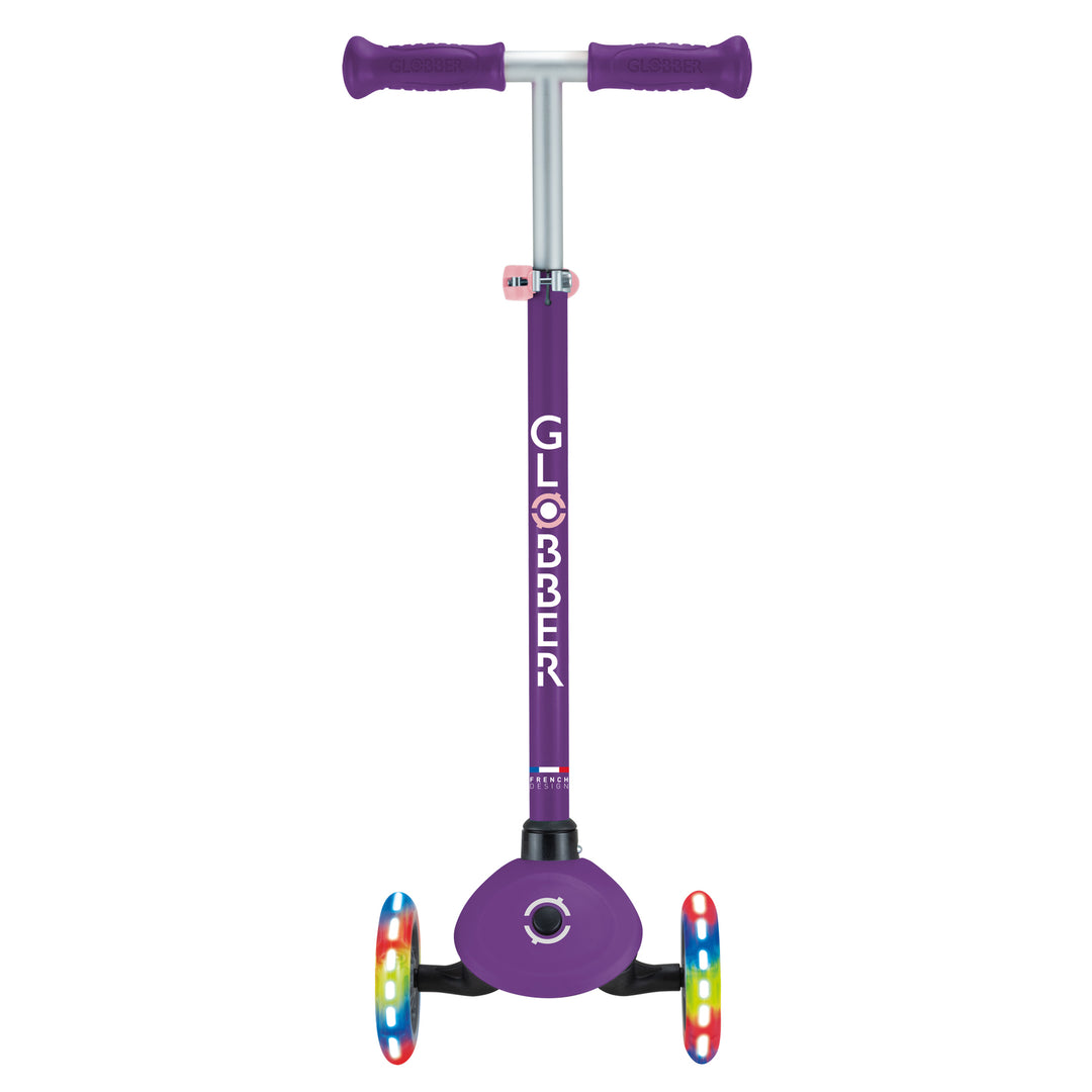 Patineta Primo Lights Morado Luces Led Para Niños