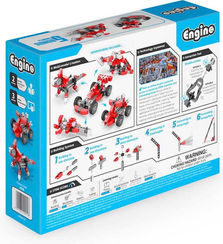 Juego De Construcción Carro Carreras 5 En 1