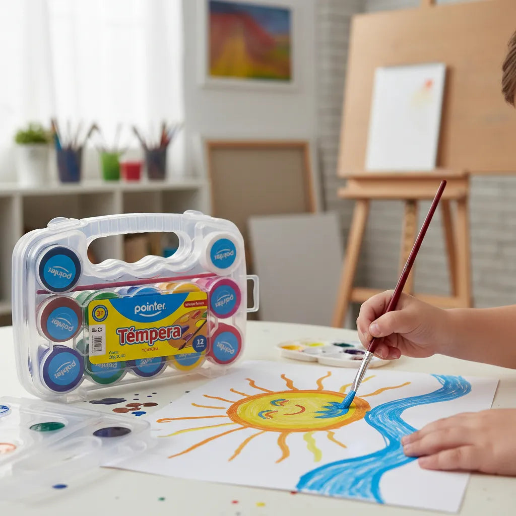 Tempera Para Ninos Pintura Lavable