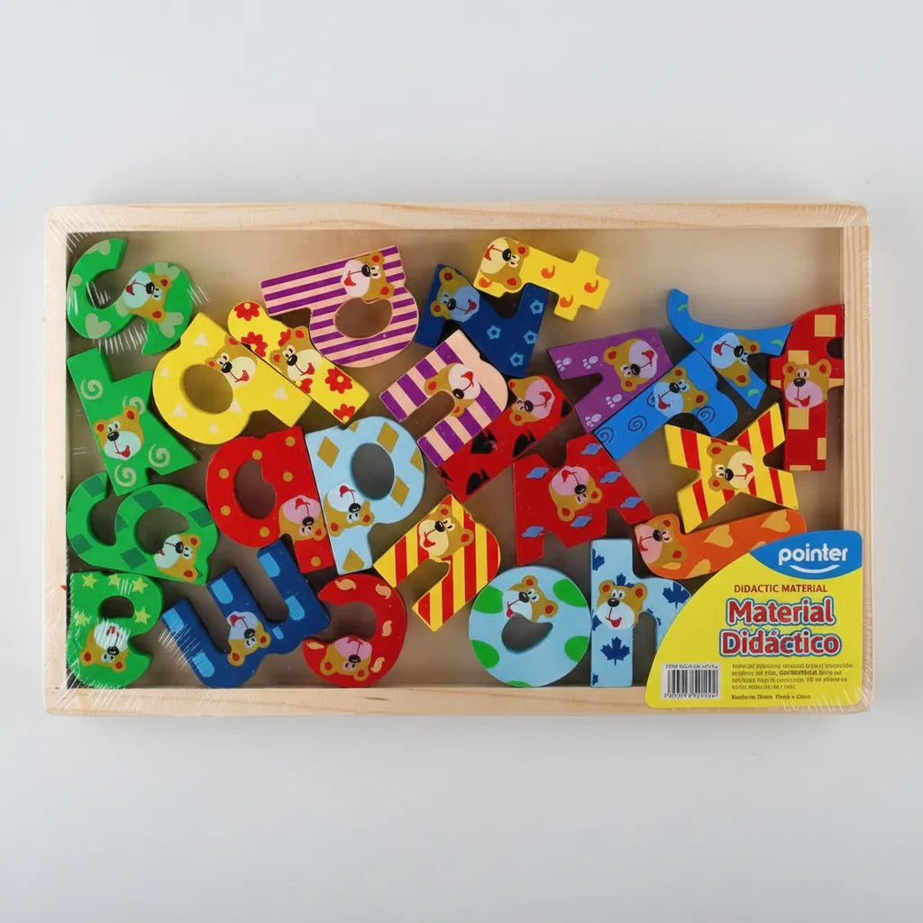 Letras del Abecedario Madera Pintadas